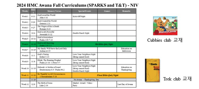 NJ Awana Fall Curriculums2024